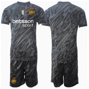 Inter Milan Brankářské Dětské Alternativní dres komplet 2024-25 Krátký Rukáv (+ trenýrky)